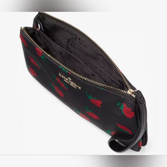 Kate Spade Chelsea Rose 🌹 Toss Printed Medium Wristlet Pouch NWT 👝 - Picture 2 of 6